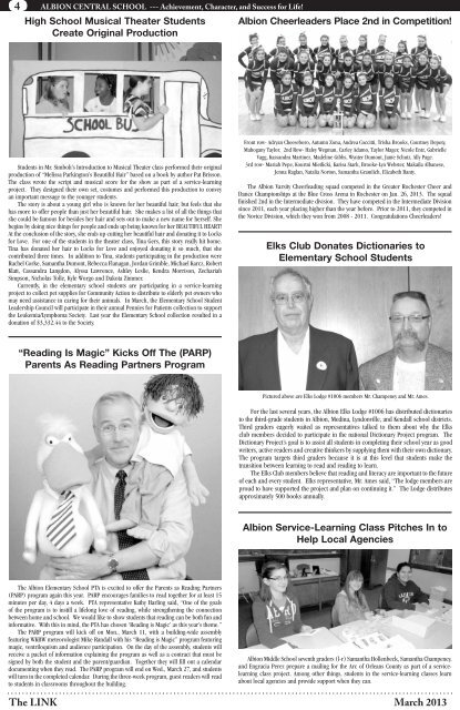 The LINK March 2013 - Albion Central School District