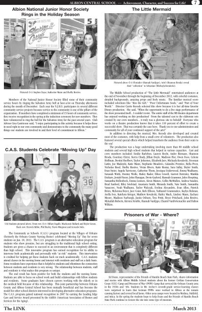 The LINK March 2013 - Albion Central School District