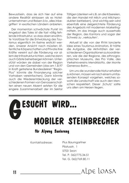 Mitteilungsblatt der Genossenschaft Loasa und des V und des ...