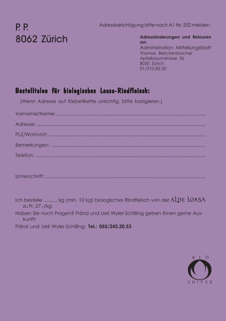 Mitteilungsblatt der Genossenschaft Loasa und des V und des ...