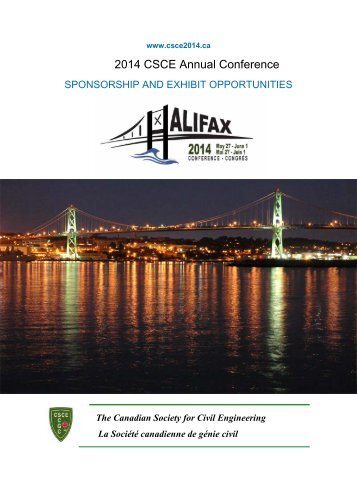 Halifax 2014 Sponsorship Package - CSCE â¢ Canadian Society for ...