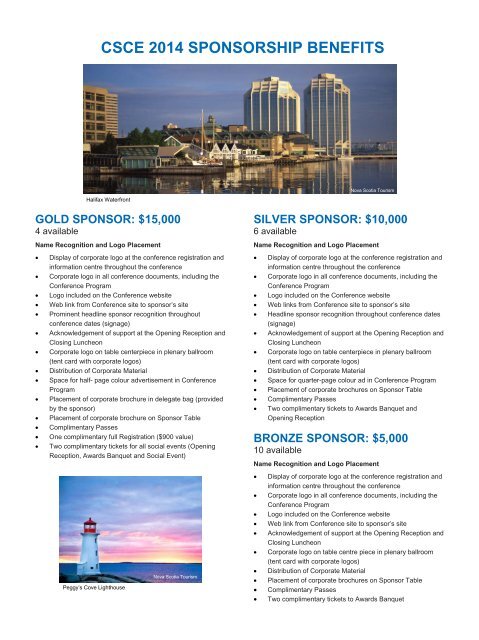 Halifax 2014 Sponsorship Package - CSCE â¢ Canadian Society for ...