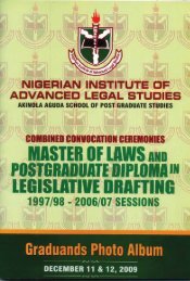 Combined Convocation Ceremony - The Nigerian Institute of ...