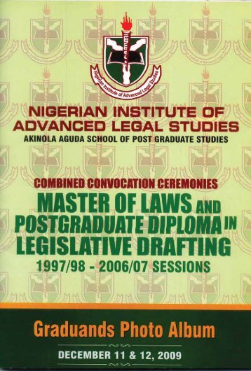 Combined Convocation Ceremony - The Nigerian Institute of ...