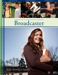 Broadcaster - Concordia University Nebraska