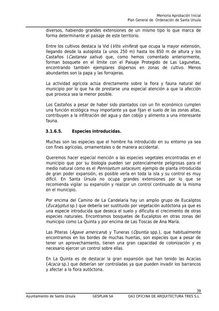 INDICE 1. OBJETO DEL DOCUMENTO. 2. JUSTIFICACIÃN DE LA ...