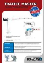 traffic master manual vehicle barrier - Turnstar