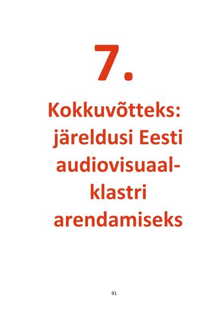 Filmivaldkonna klastriuuring 2012 - Eesti Filmi Sihtasutus