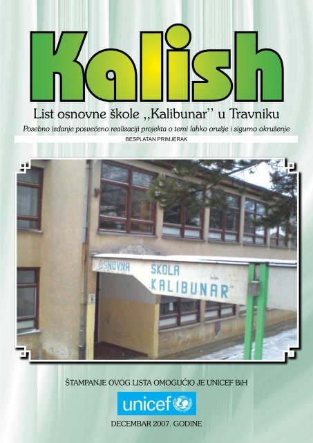 List osnovne Å¡kole ,,Kalibunar'' u Travniku - Superinfo