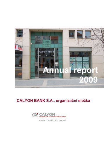 Annual report 2009 - Crédit Agricole CIB