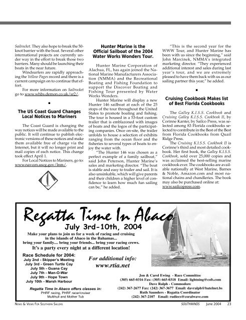 Southwinds Sailing June 2004 - Southwinds Magazine