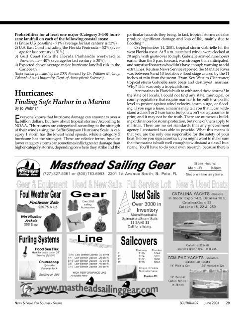 Southwinds Sailing June 2004 - Southwinds Magazine