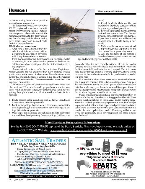 Southwinds Sailing June 2004 - Southwinds Magazine