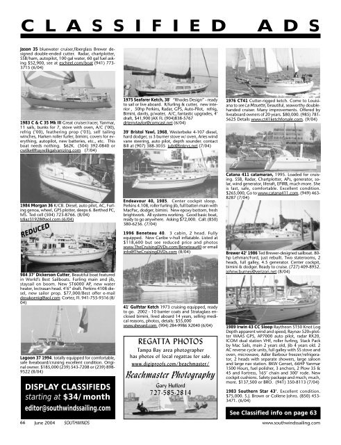 Southwinds Sailing June 2004 - Southwinds Magazine