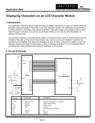 Displaying Characters on an LCD Character Module - Hantronix, Inc