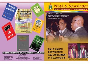 newsletter 5th edition.cdr - The Nigerian Institute of Advanced Legal ...