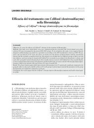 Efficacia del trattamento con Cellfood (deutrosulfazyme) - Reumatismo