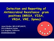 Detection and Reporting of Antimicrobial Resistance - SWACM