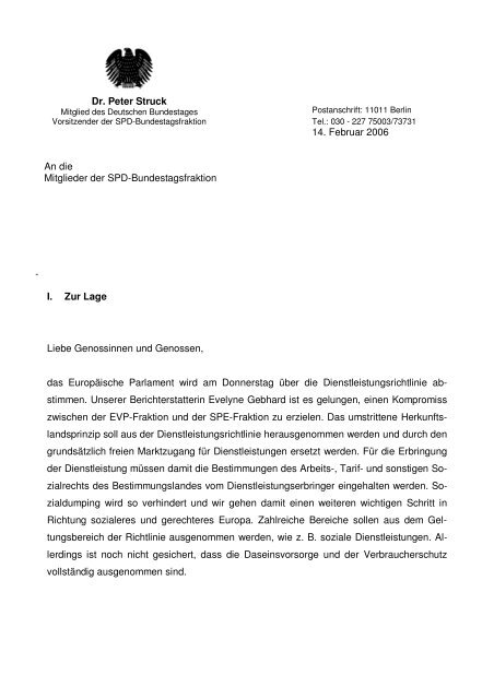 2006-02-14 - Politischer Bericht - Petra Hinz