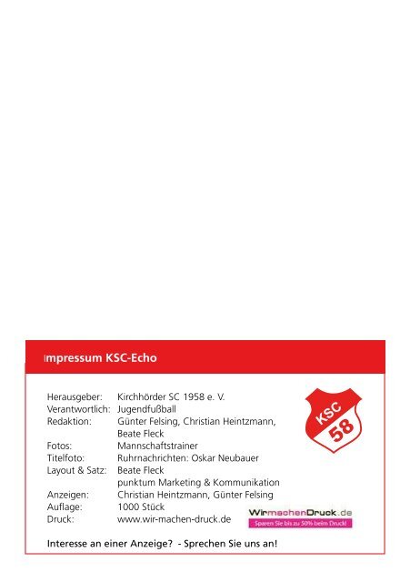 E H O KSC - punktum Marketing & Kommunikation in Dortmund