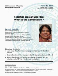 Pediatric Bipolar Disorder - UCSF Department of Psychiatry ...