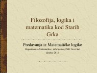 Filozofija, logika i matematika kod Starih Grka