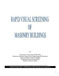 Rapid visual screening of masonry buildings - NIDM