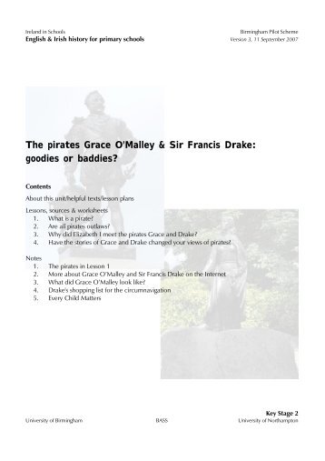 The pirates Grace O'Malley & Sir Francis Drake ... - Ireland in Schools