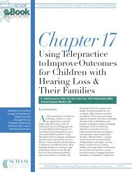 Using Telepractice to Improve Outcomes for Children with Hearing ...