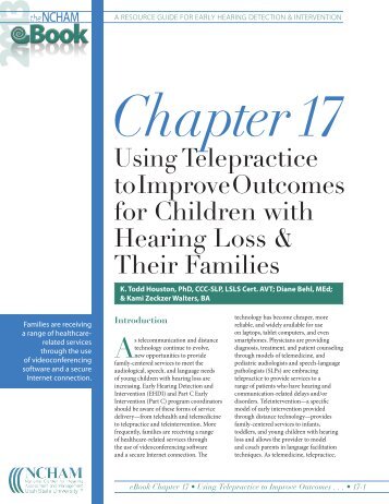 Using Telepractice to Improve Outcomes for Children with Hearing ...