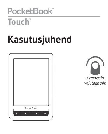 Kasutusjuhend PocketBook Touch ET