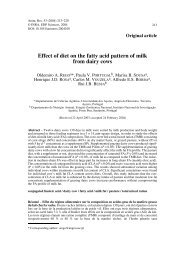 Effect of diet on the fatty acid pattern of milk from dairy cows - CITA-A