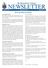 St Stanislaus' College NEWSLETTER - Xenware.net