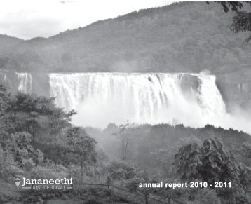 annual report 2010 - 2011 - Jananeethi