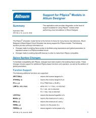 AP0136 Support for PSpice Models in Altium Designer