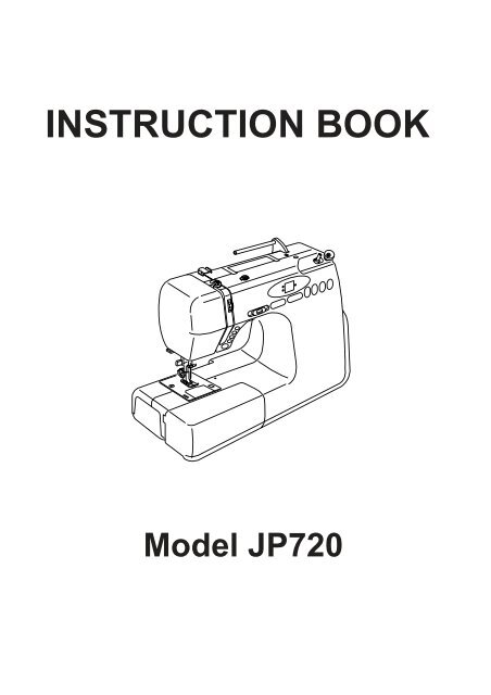 INSTRUCTION BOOK - Janome