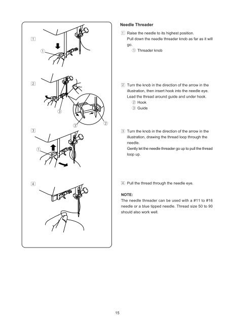 INSTRUCTION BOOK - Janome