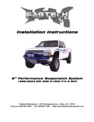 Installation Instructions - Vivid Racing