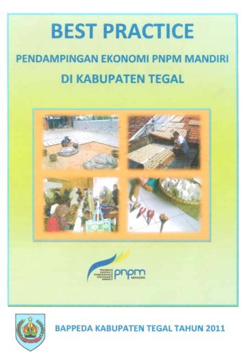 Buku Best Practice Pendampingan Ekonomi PNPM Mandiri di - P2KP
