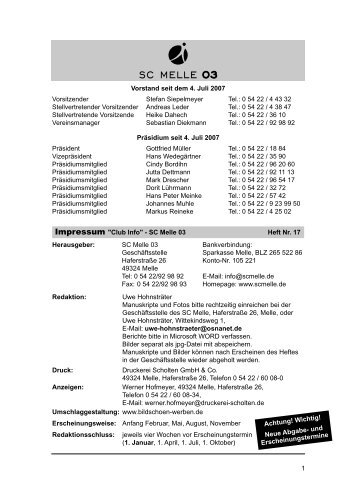 Herbert-Scholten-Treffen - SC Melle 03 eV