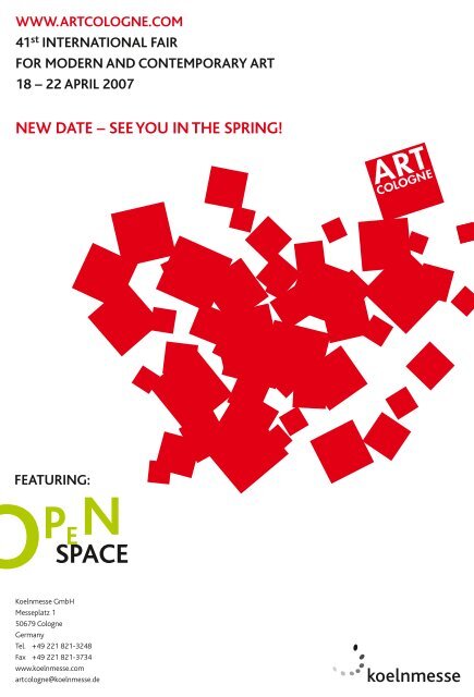 new date – see you in the spring! - KUNST Magazin