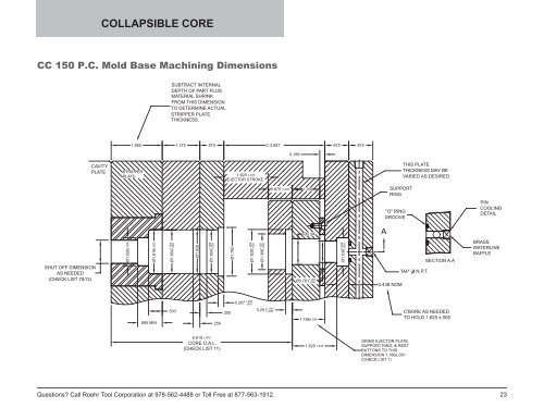 Collapsible Core & Collapsible Minicore - Roehr Tool Corporation