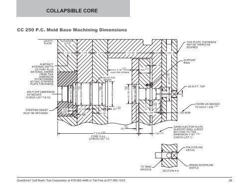 Collapsible Core & Collapsible Minicore - Roehr Tool Corporation