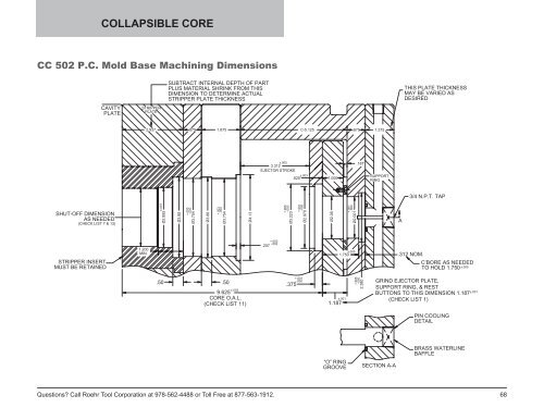 Collapsible Core & Collapsible Minicore - Roehr Tool Corporation