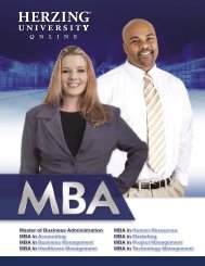 MBA - Herzing University