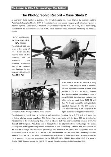 The Photographic Record – Case Study 2 - wing leader