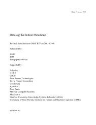 Ontology Definition Metamodel - Institut d'Informatique