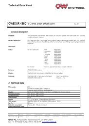 Technical Data Sheet OWEDUR 4380 2-Comp. pearl effect paint