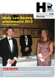 Herts Law Society prizewinners 2012 - Insite Law Magazine