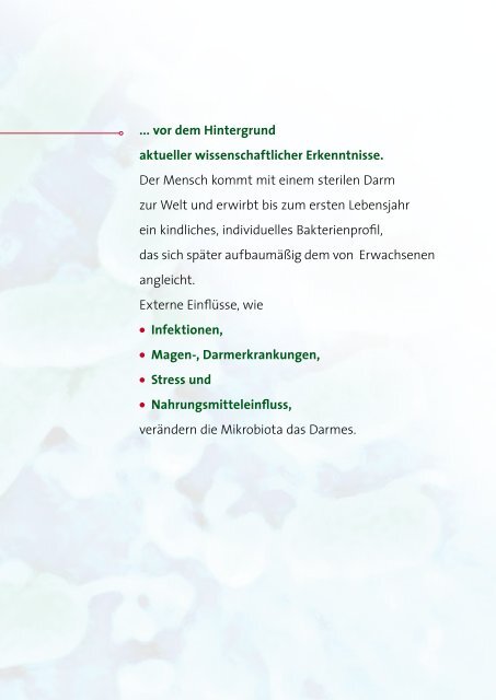 Darmflora und Stuhldiagnostik - biovisÃ‚Â´ Diagnostik MVZ GmbH